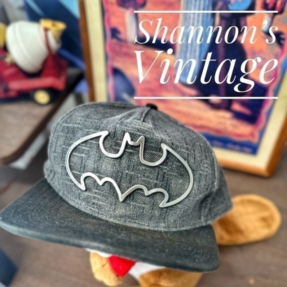 Batman Y2K metal logo hat
